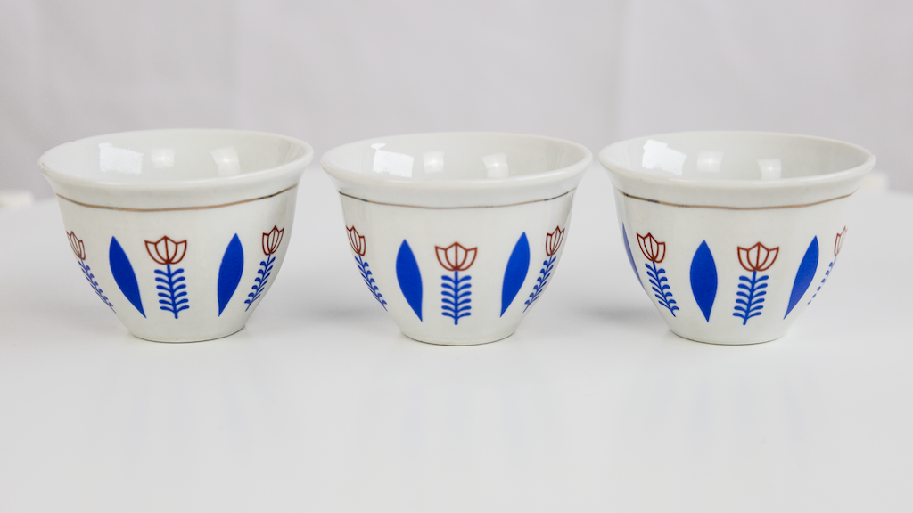 Porzellantassen äthiopisches Design