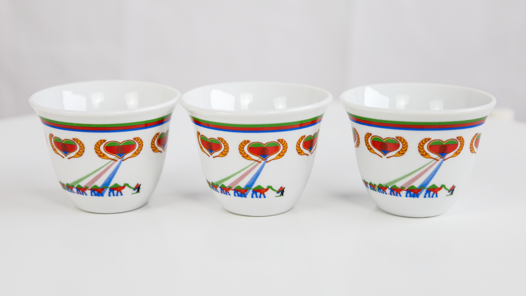 Porzellantassen eritreisches Design