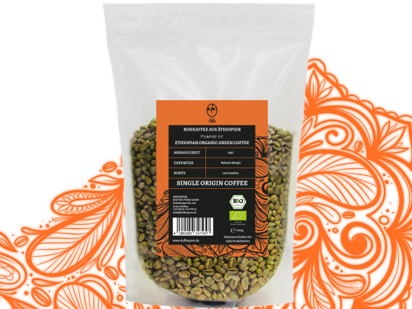 Rohkaffee Guji BIO &amp; fair gehandelt